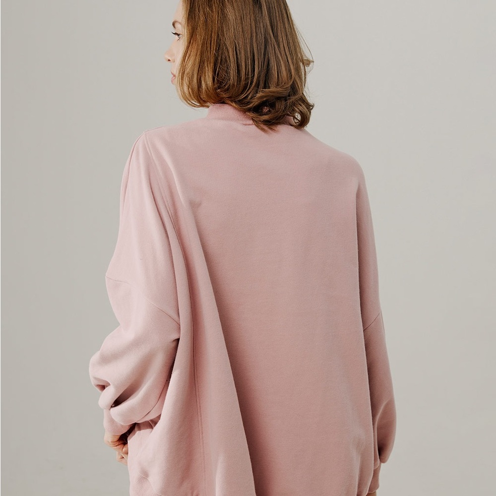 nap Drawstring Hem Cotton Sweatshirt - Picture 6 of 8